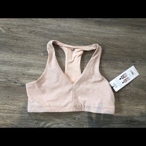 ALO vase bra nectar heather